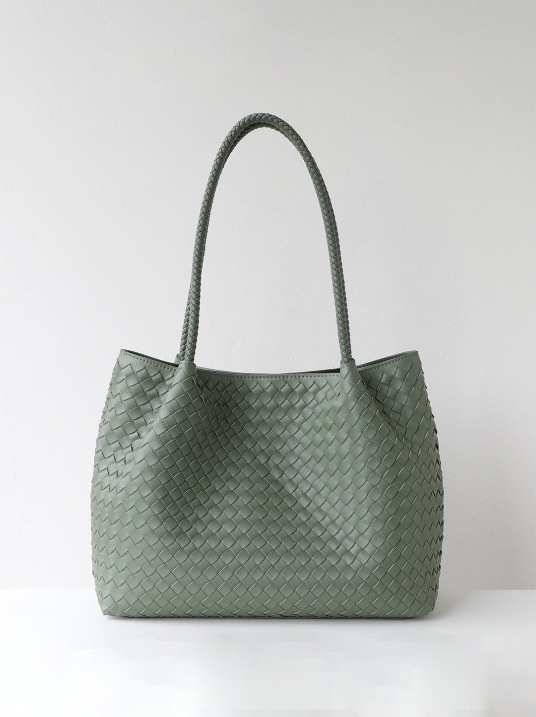 Capri Woven Leather Tote