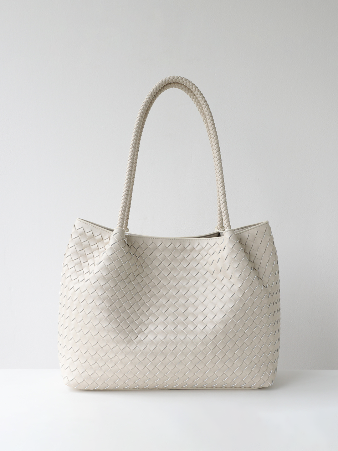 Capri Woven Leather Tote