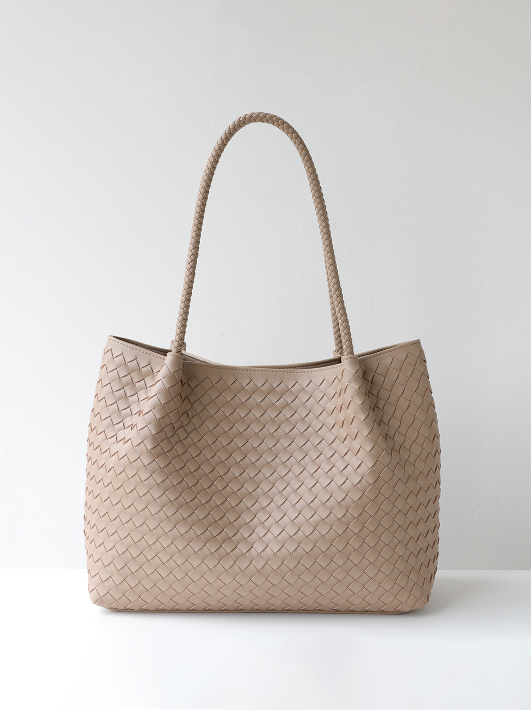 Capri Woven Leather Tote