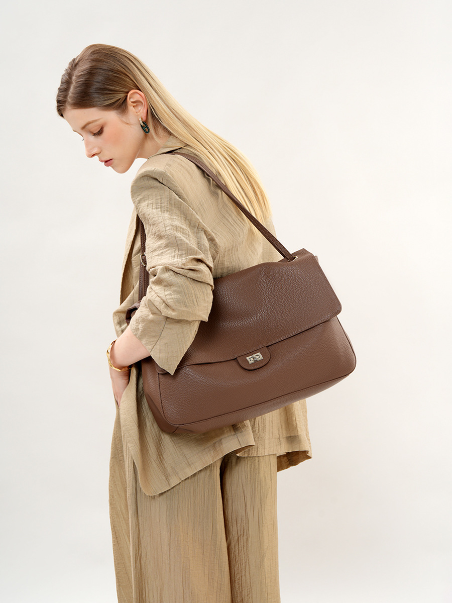 Slouchy Leather Shoulder Bag