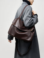 Retro Leather Minimalist Tote