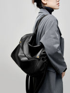 Retro Leather Minimalist Tote
