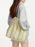 Minimalist Striped Underarm Bag