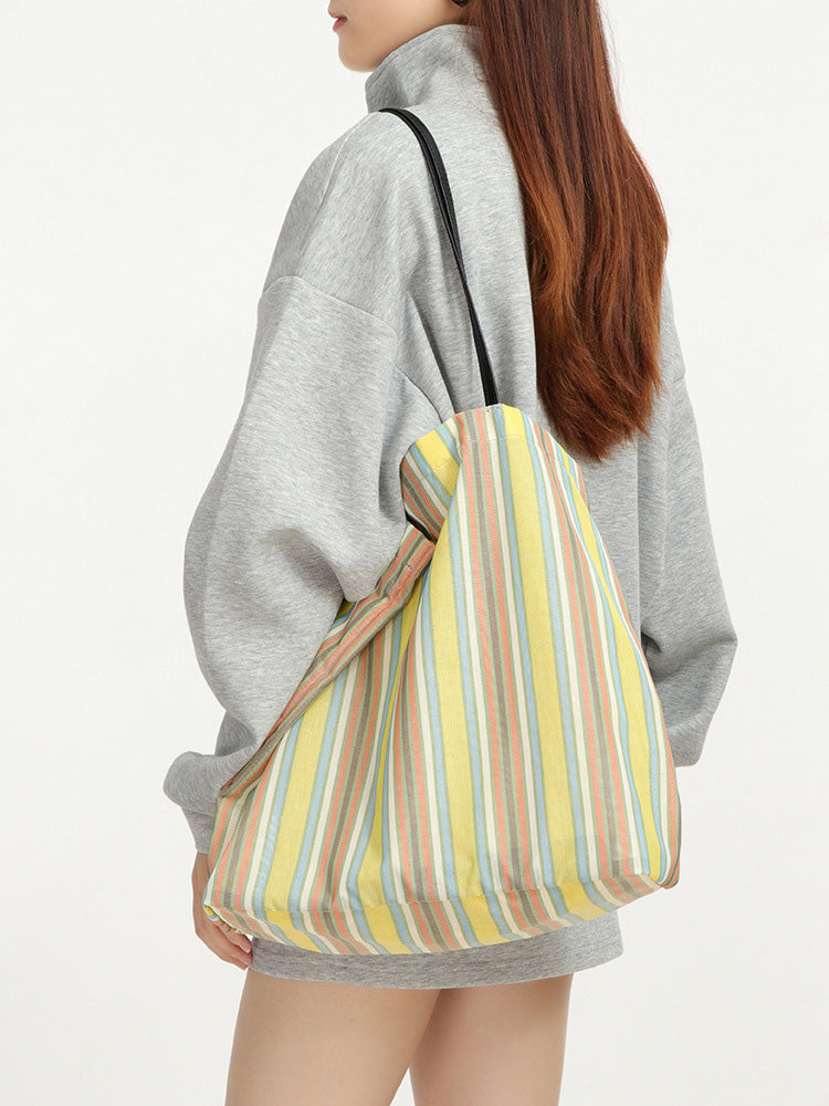 Minimalist Striped Underarm Bag