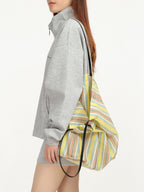Minimalist Striped Underarm Bag