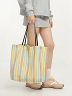 Minimalist Striped Underarm Bag