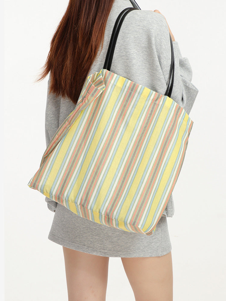 Minimalist Striped Underarm Bag