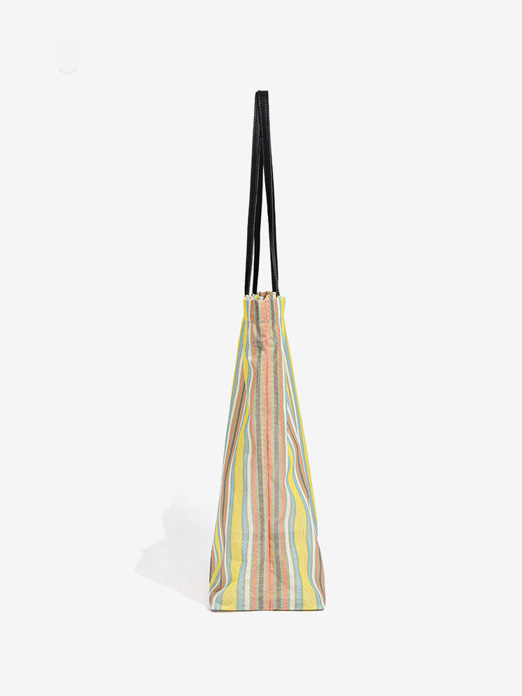 Minimalist Striped Underarm Bag