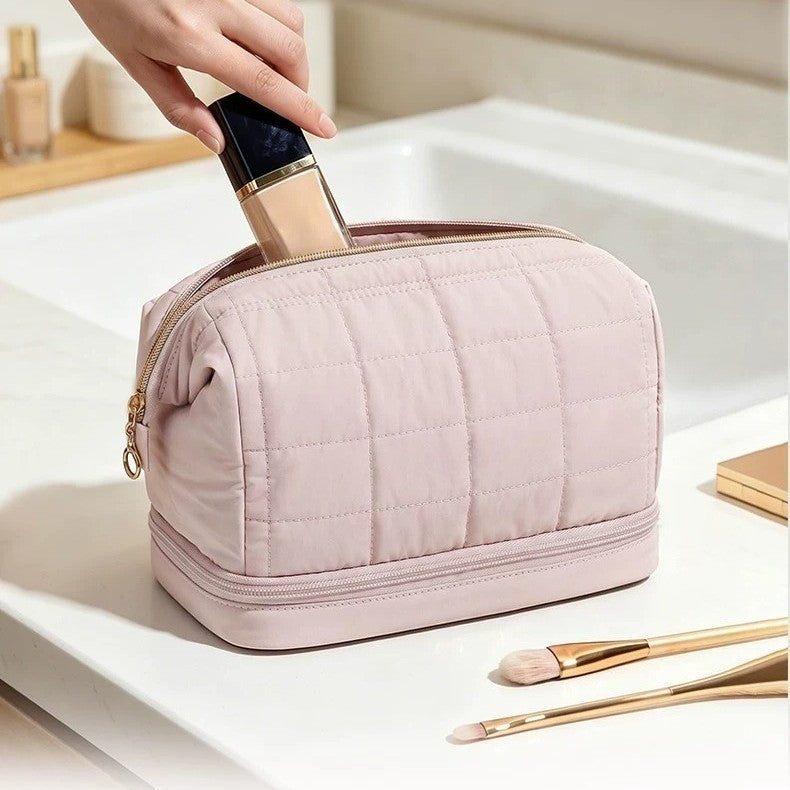 Puffy Double-Layer Makeup Bag
