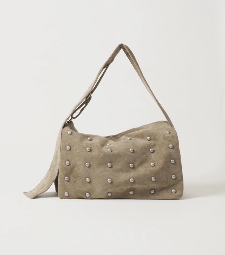 Large Studded Shoulder Bag