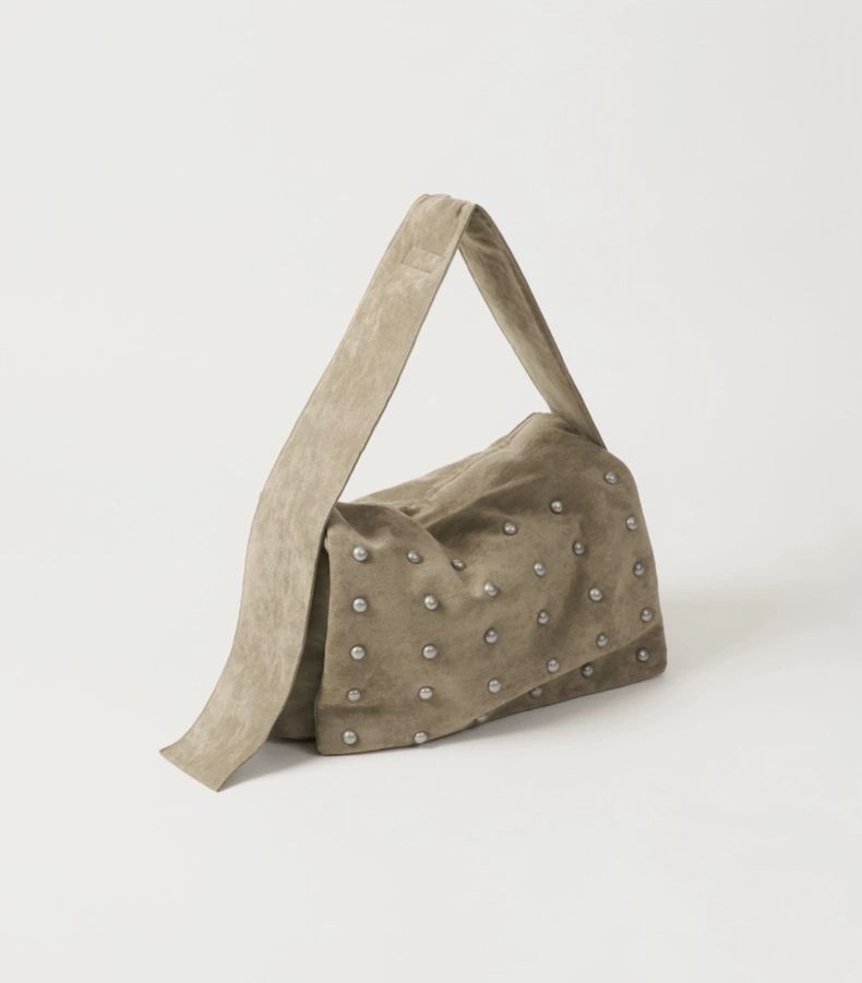 Large Studded Shoulder Bag