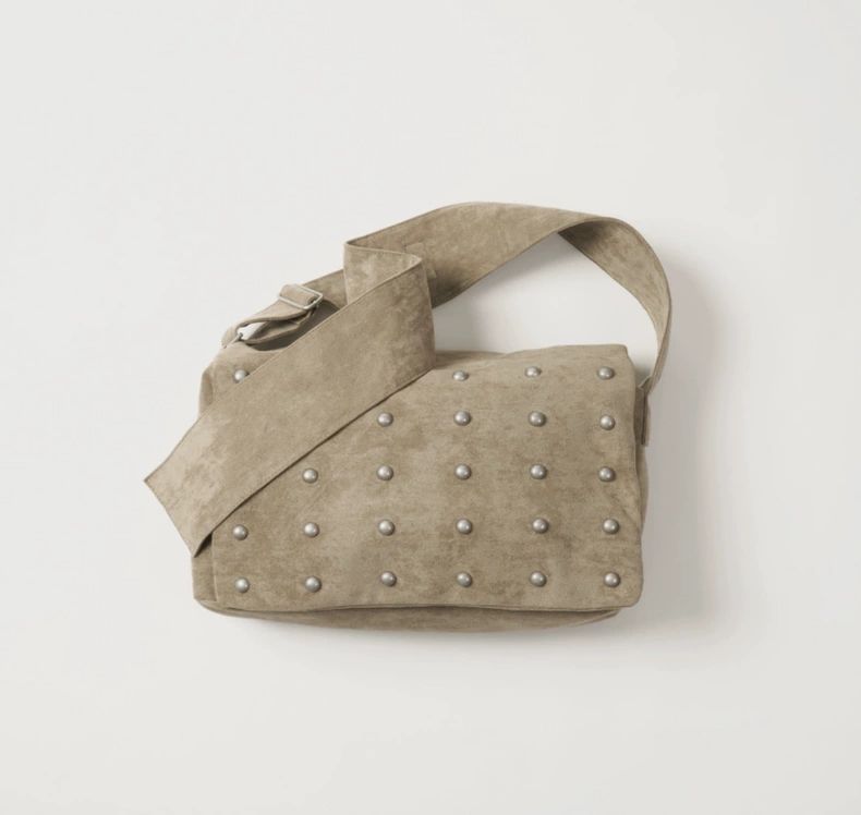 Large Studded Shoulder Bag