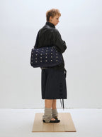 Large Studded Shoulder Bag