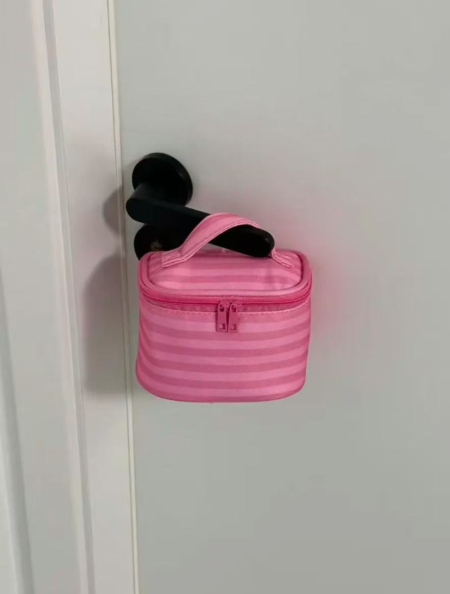 Striped Makeup Bag