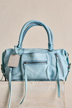 Vintage-style Soft Leather Tote