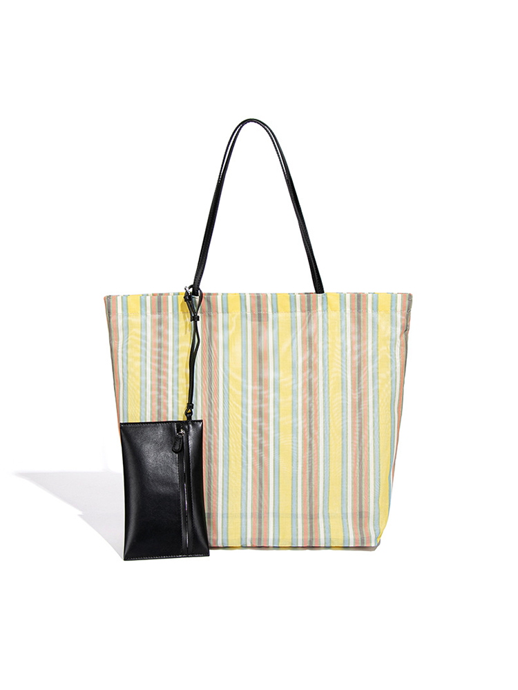 Minimalist Striped Underarm Bag