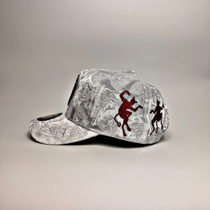 Lucifer v2 White Velvet Snapback