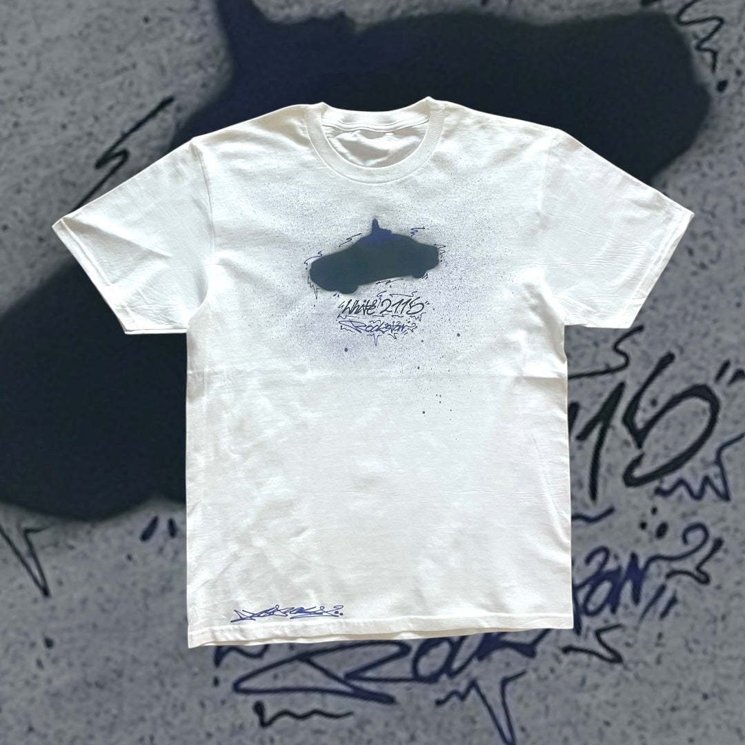 WHITE 2115 ROCKSTAR CUSTOM TEE