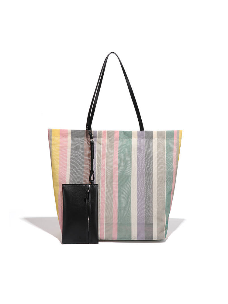 Minimalist Striped Underarm Bag