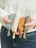 Slim Leather Zip Pouch