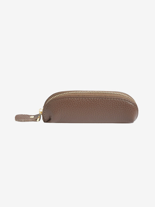 Slim Leather Zip Pouch