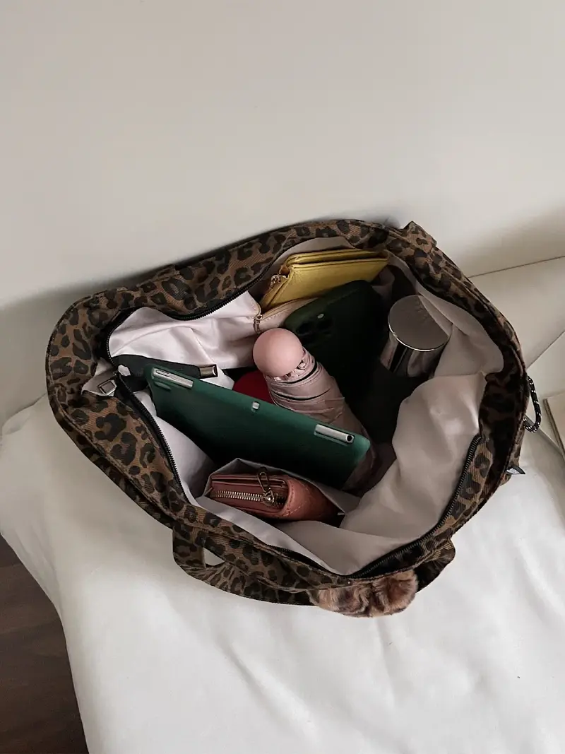 Animal Print Maxi Cotton Bag