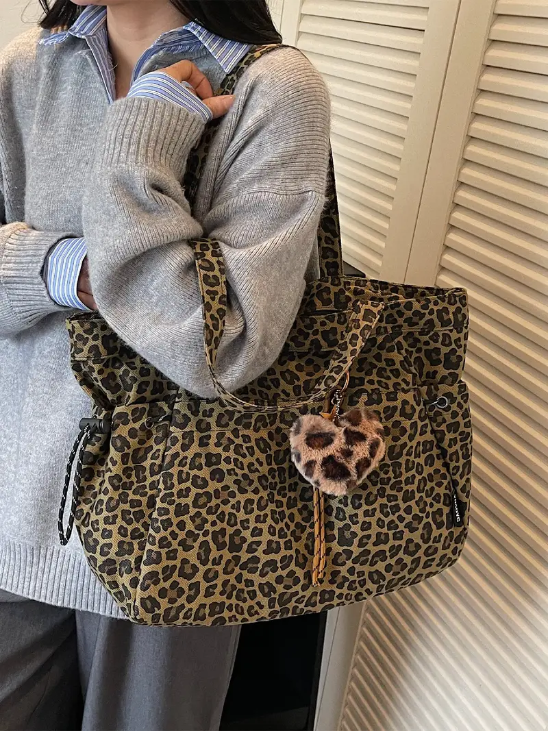 Animal Print Maxi Cotton Bag