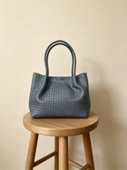 Capri Woven Leather Tote