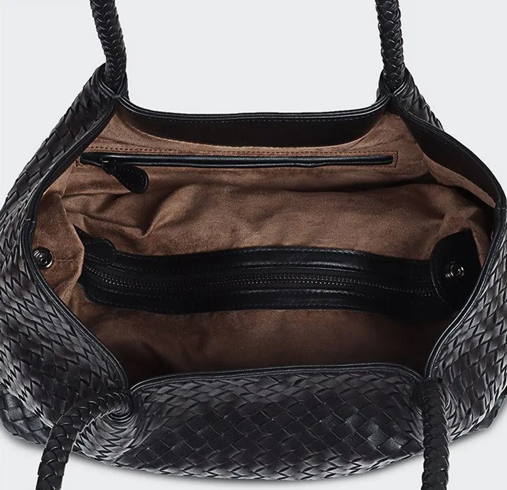 Capri Woven Leather Tote