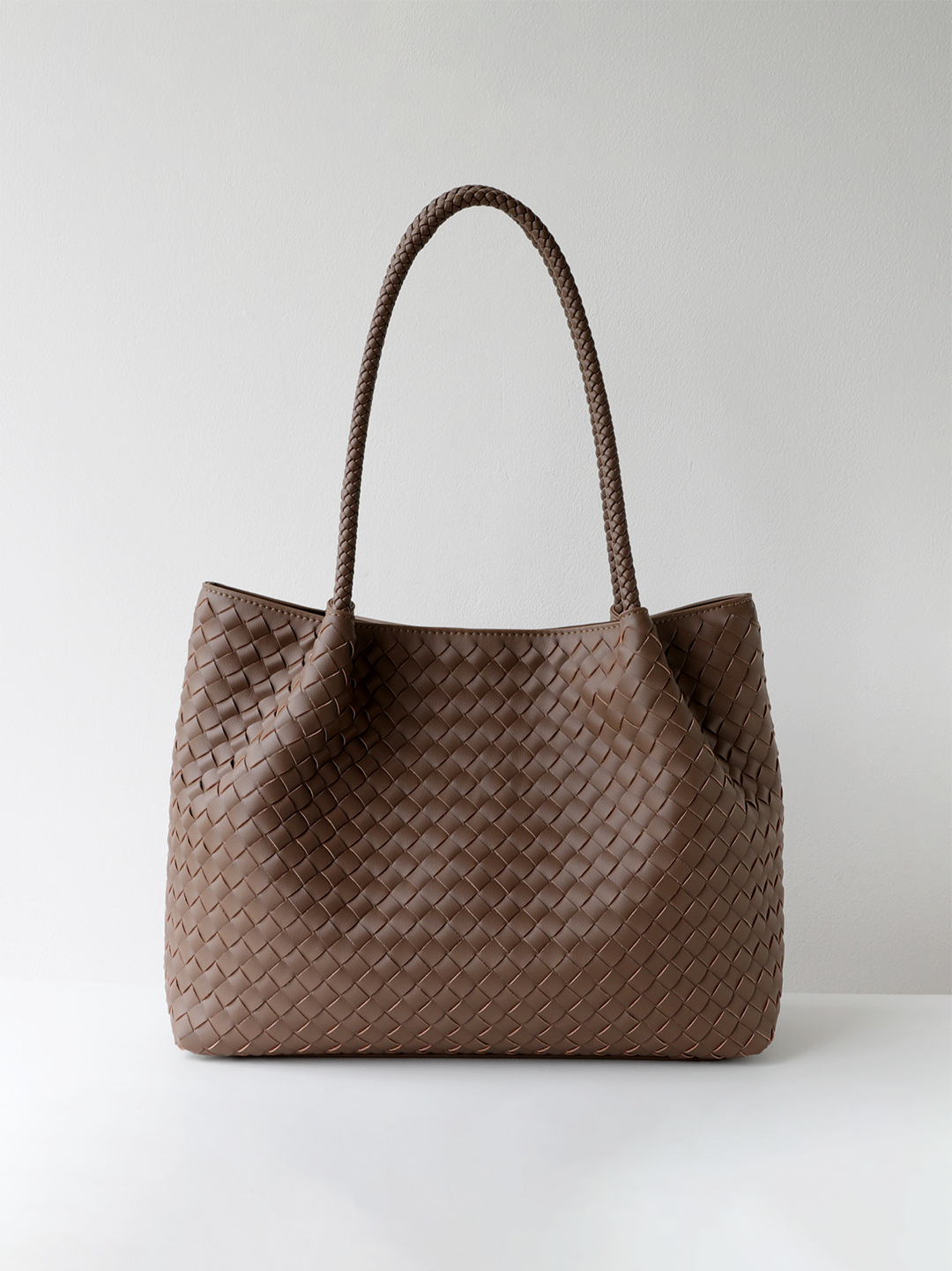 Capri Woven Leather Tote