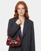 Buckle Detail Shoulder Bag
