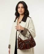 Buckle Detail Shoulder Bag