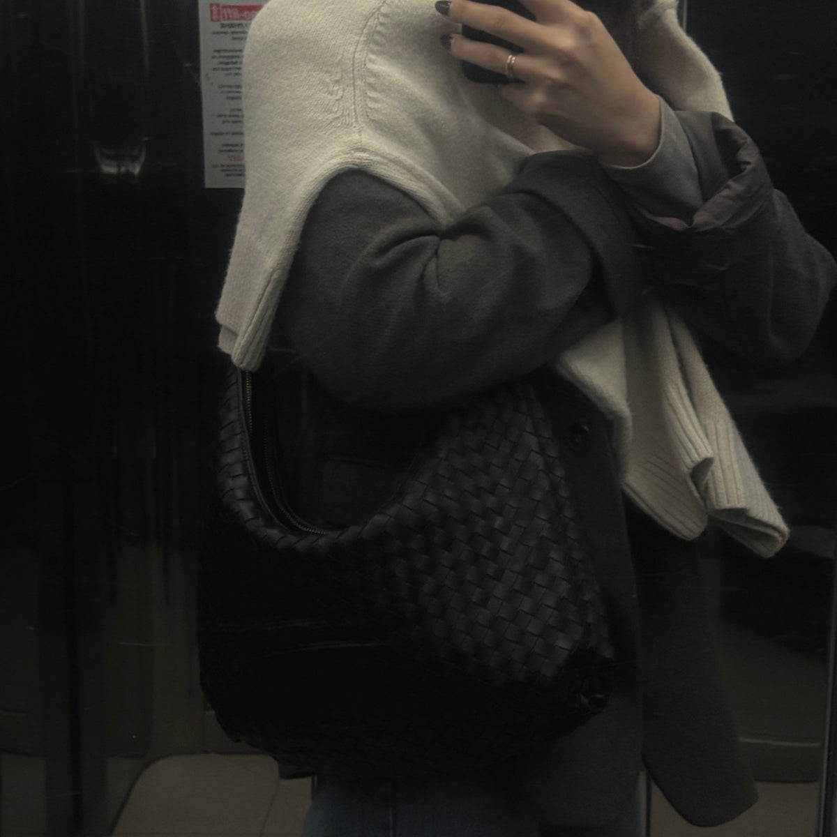 Hailey Woven Shoulder Bag