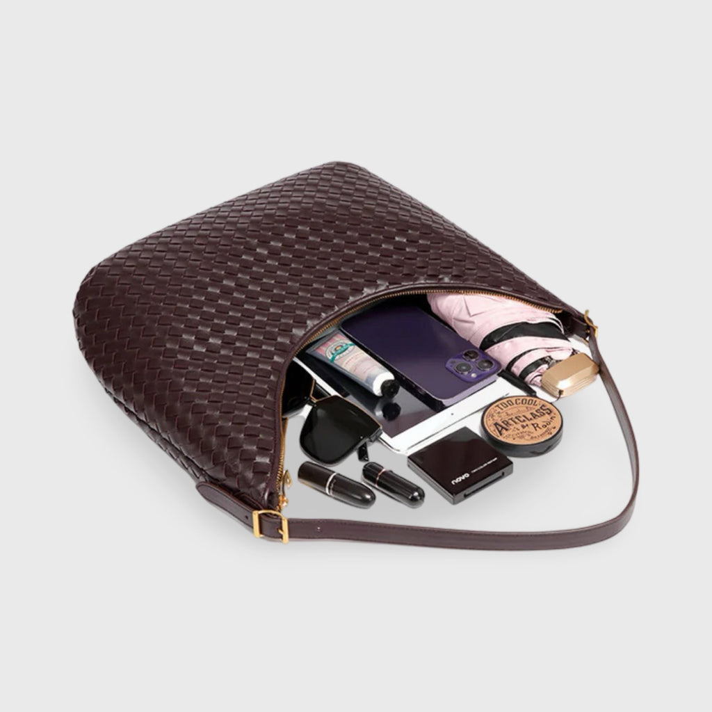 Hailey Woven Shoulder Bag