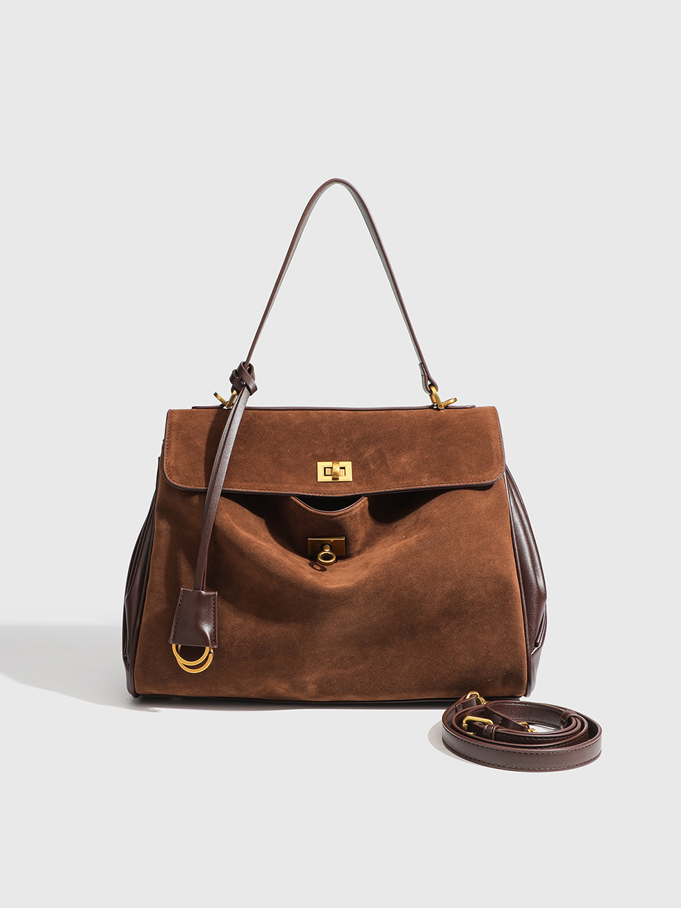 Lock-Clasp Commuter Tote