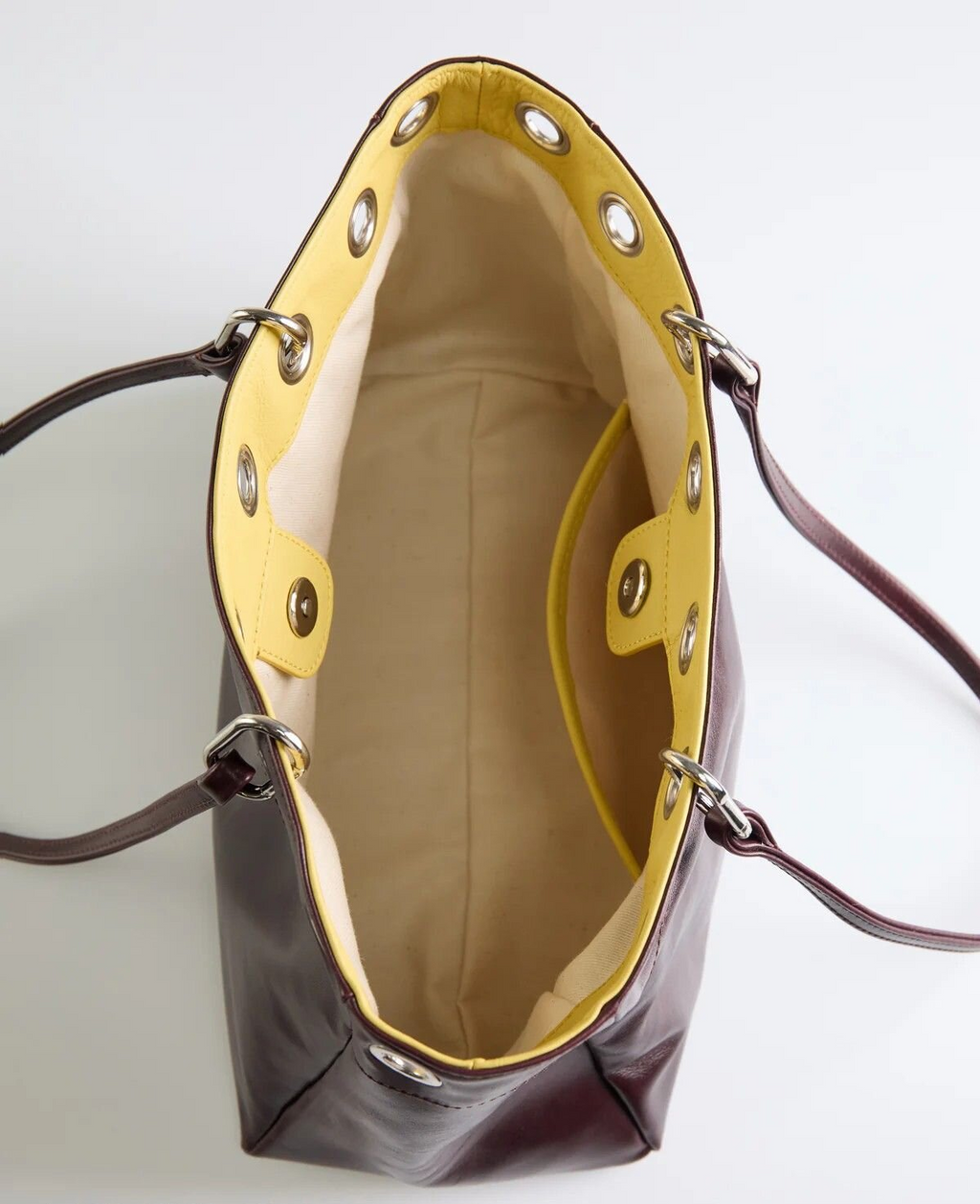 Minimalist Metal Eyelet Shoulder Bag