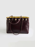 Minimalist Metal Eyelet Shoulder Bag