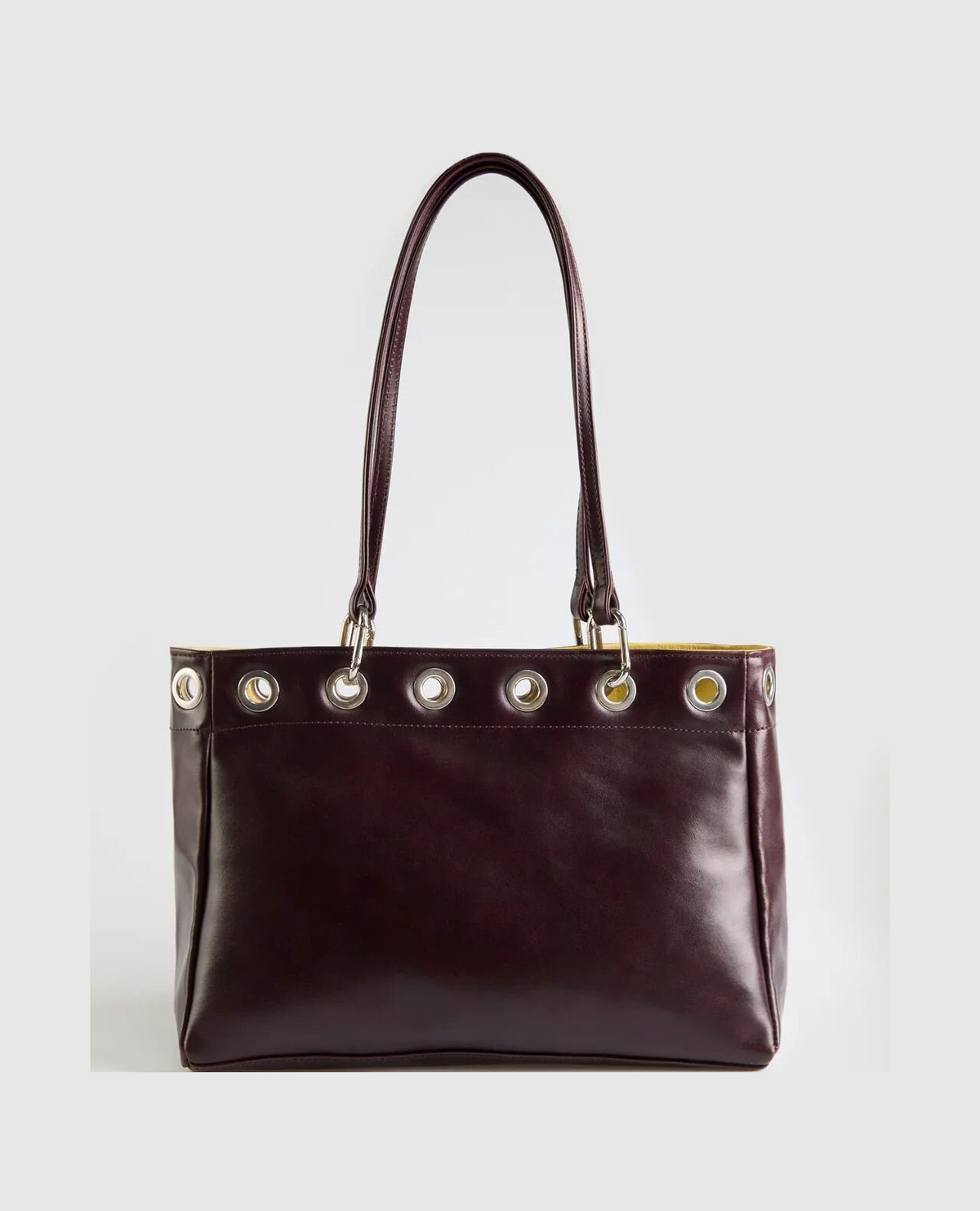 Minimalist Metal Eyelet Shoulder Bag