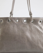 Minimalist Metal Eyelet Shoulder Bag