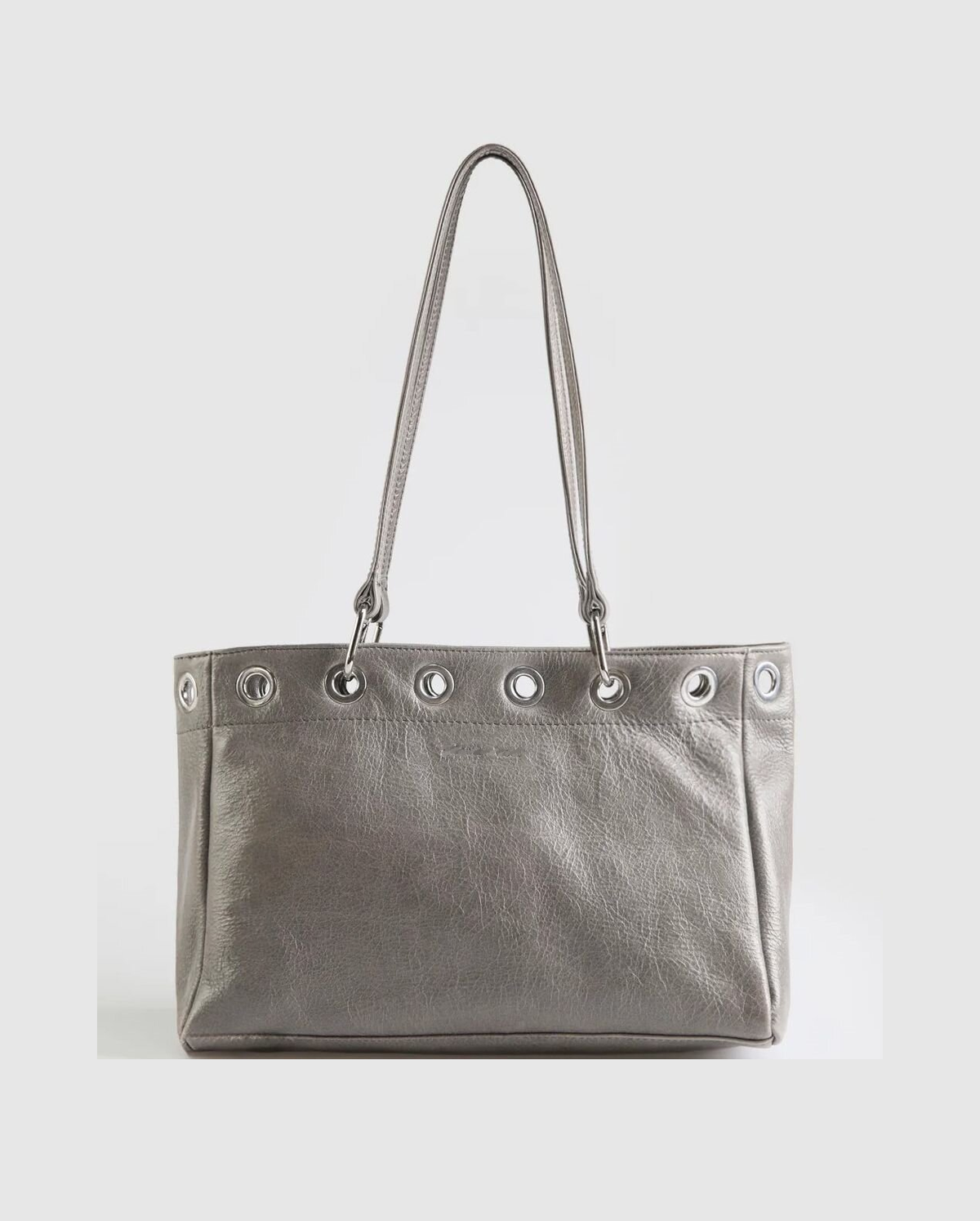 Minimalist Metal Eyelet Shoulder Bag