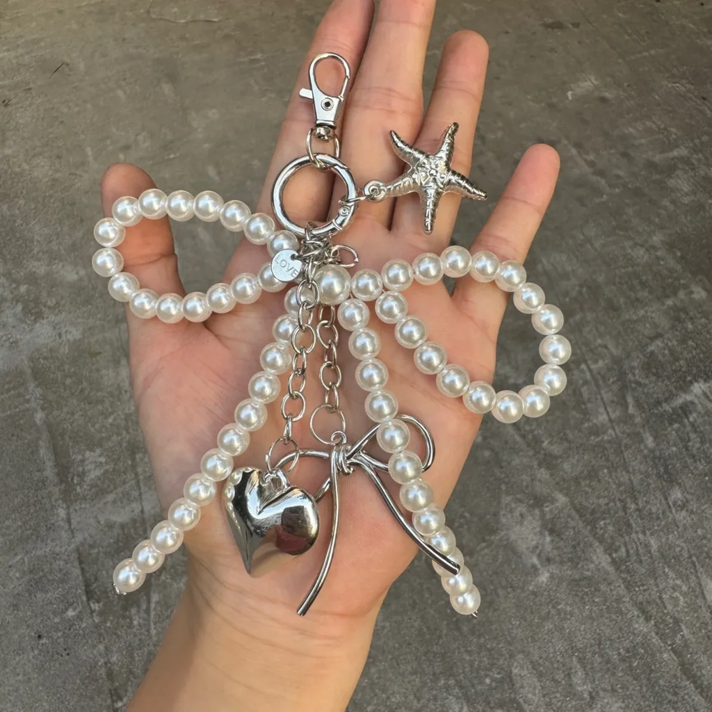 Pearl Bow Charm