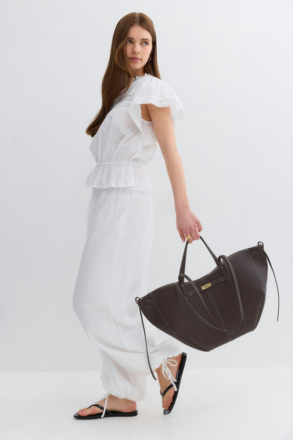 Detail Strap Tote Bag