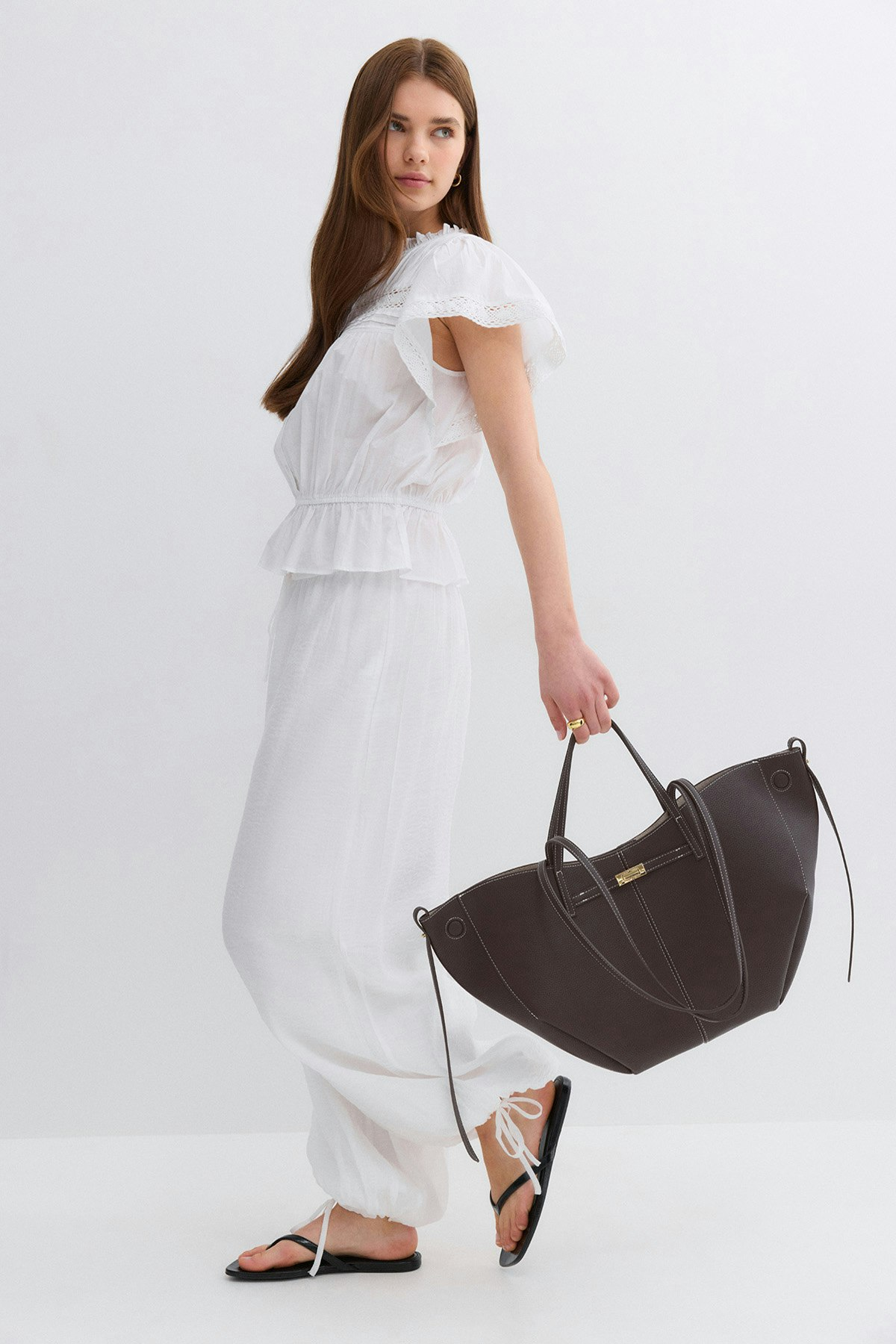 Detail Strap Tote Bag
