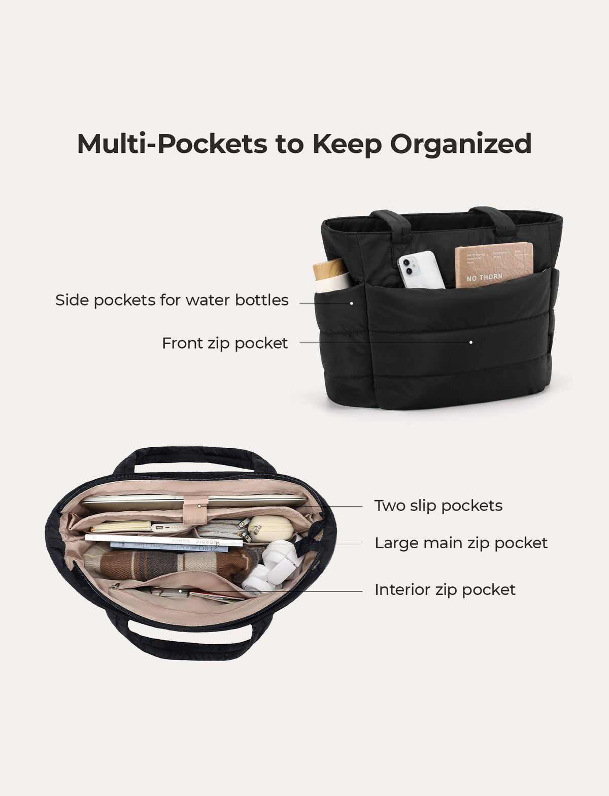 Bubble Puffy Laptop Tote