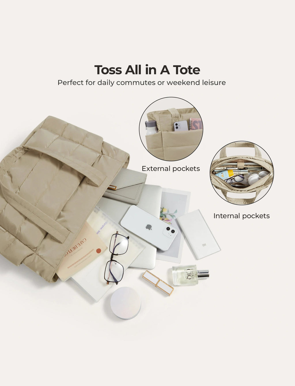 Bubble Puffy Laptop Tote