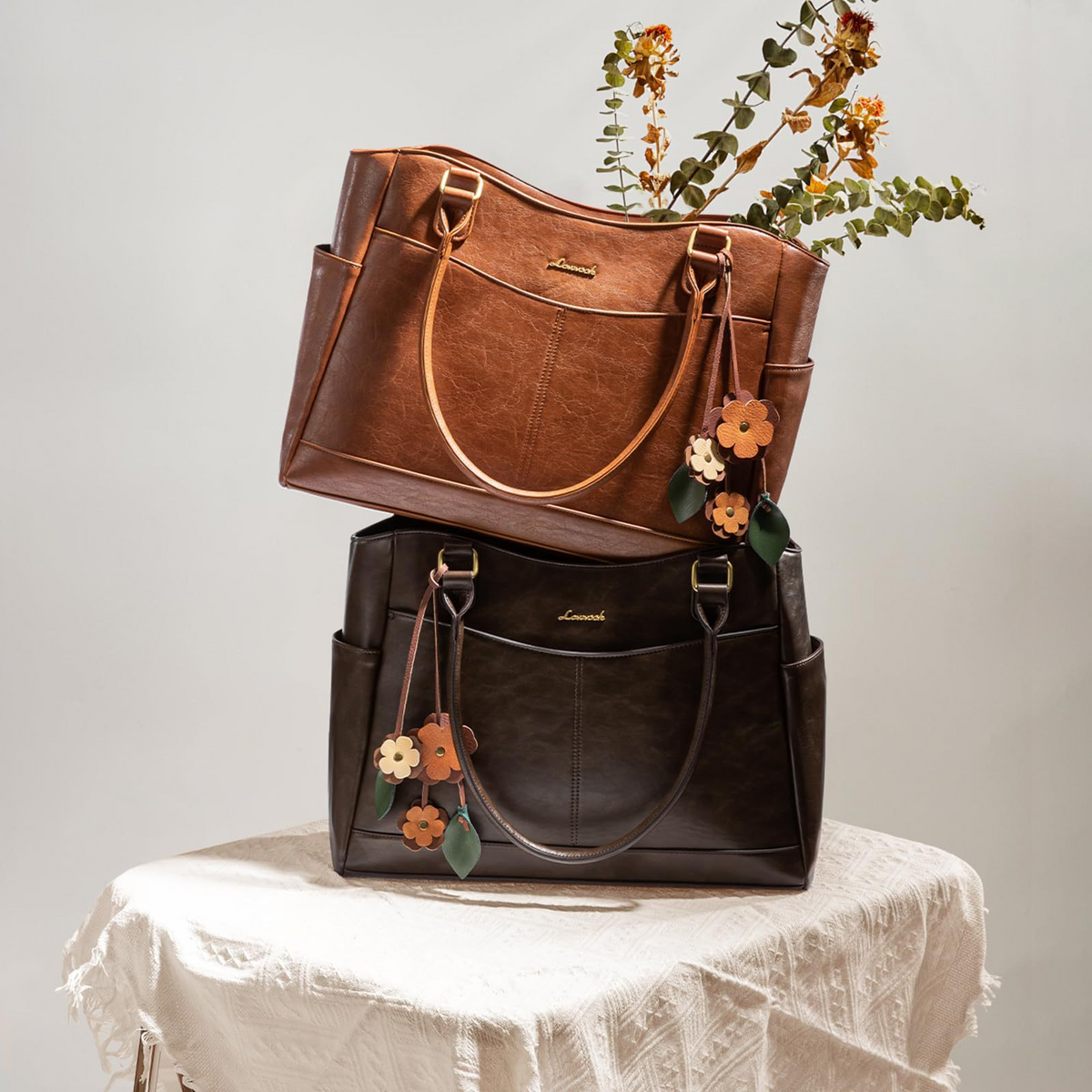 Leather Vintage Tote Bag