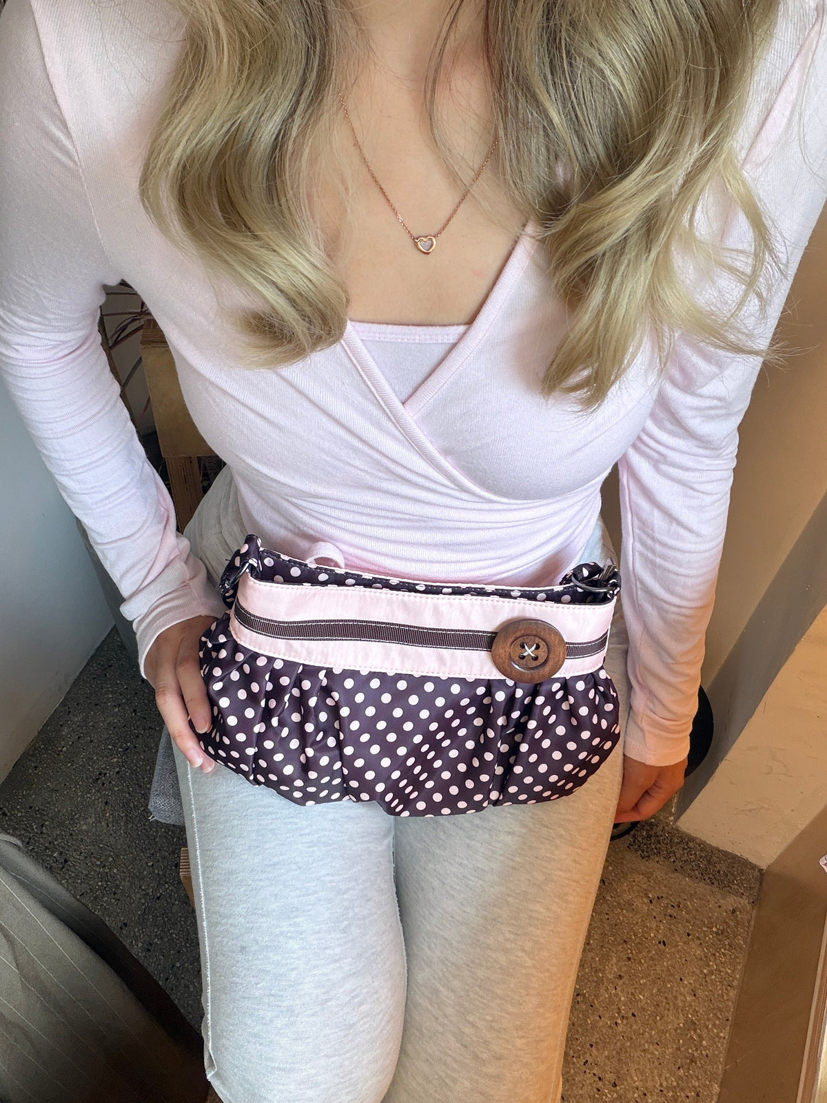 Cocoa Strawberry Shoulder Bag