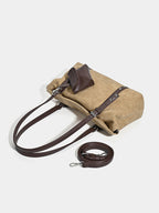 Vintage Faux Suede Hobo Bag
