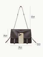 Leather Flap Messenger Bag