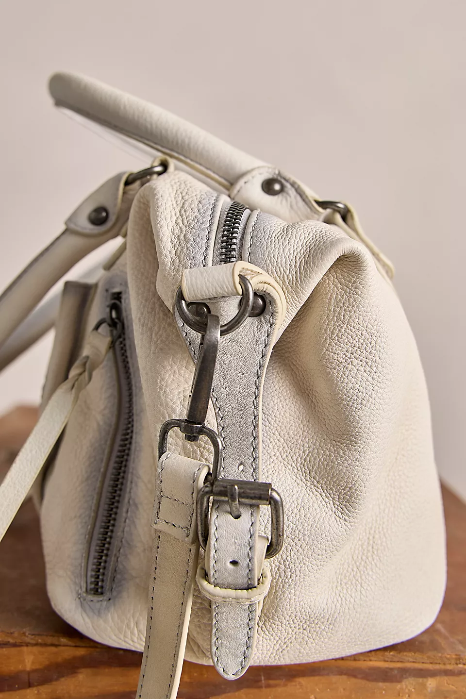 Vintage-style Soft Leather Tote